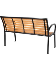 Lavička záhradná KIMBRA, 120x41x82 cm, oceľ/plast