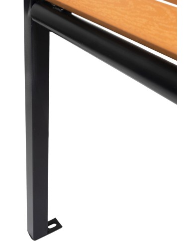 Lavička záhradná KIMBRA, 120x41x82 cm, oceľ/plast