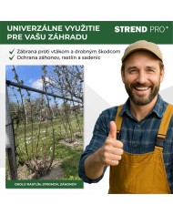 Sieť proti krtom GrassGuard, oko 16x16 mm, 1 m, L-200 m, do zeme, proti krtkom