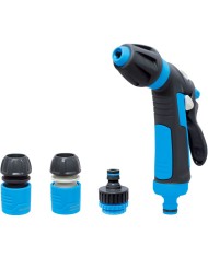 Sada zavlažovacia AQUACRAFT® 740531, Comfort, záhradná, na hadicu, pištoľ 2x vzor, STOP spojka 1/2", adaptér