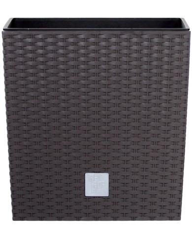 Kvetináč s vložkou RATO low 200, hnedý