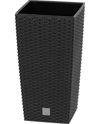 Kvetináč s vložkou RATO Square 225, čierny