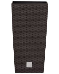 Kvetináč s vložkou RATO Square 225, hnedý