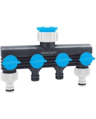 Rozbočovač AQUACRAFT® 550634, Premium, 4-way, Multi E, záhradný, na hadicu