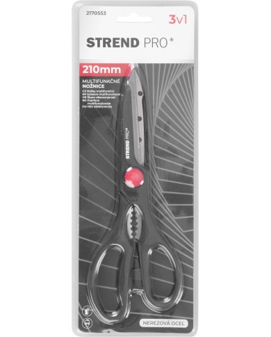 Nožnice Strend Pro MSS4138, 210 mm, na papier 3in1, multifunkčné