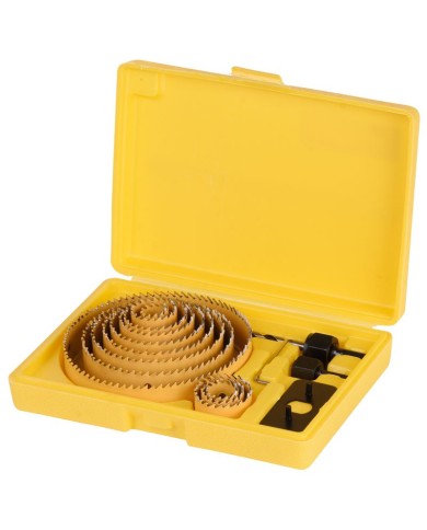 Sada vyrezávačov Strend Pro CHS 6016, Bi-metal, korunky, 16 dielna, 19-127 mm, professional