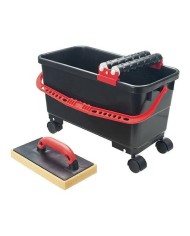 Súprava Strend Pro P1111, vedro 24 lit. sada pre obkladačov, na kolieskach + 2x valček + hladítko špongia