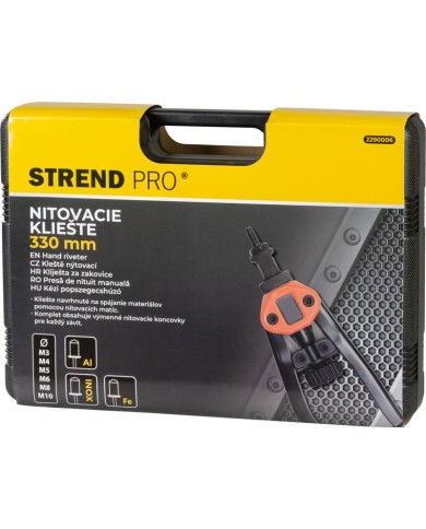 Kliešte Strend Pro BT-605, 330 mm, nitovacie, pákové, pre maticové nity, v kufri
