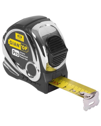 Meter GIANT CR-G44, 5 m, 19 mm, zvinovací, Chrome/Nylon