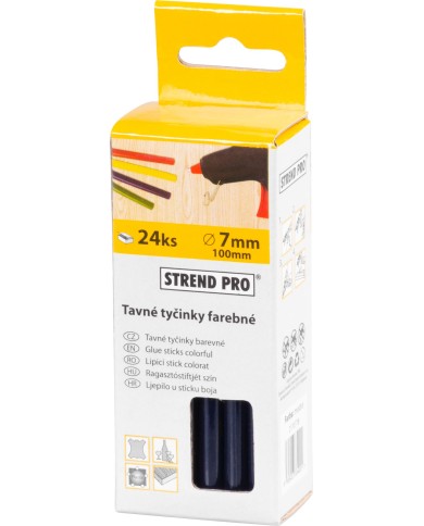 Tyčinka Strend Pro GS-201A, 100x07 mm, modrá, bal. 24 ks, tavná, lepiaca, náplň do tavnej pištole