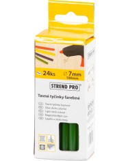 Tyčinka Strend Pro GS-201B, 100x07 mm, zelená, bal. 24 ks, tavná, lepiaca, náplň do tavnej pištole