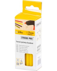 Tyčinka Strend Pro GS-201D, 100x07 mm, žltá, bal. 24 ks, tavná, lepiaca, náplň do tavnej pištole