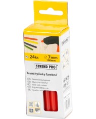 Tyčinka Strend Pro GS-201C, 100x07 mm, červená, bal. 24 ks, tavná, lepiaca, náplň do tavnej pištole