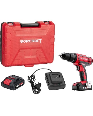 Skrutkovač Worcraft CD-20LiH, 20V, 2x Li-ion 2.0Ah, set