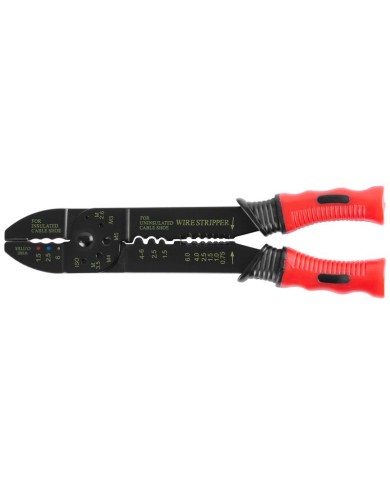 Kliešte Strend Pro CT8008, 225 mm, elektrikárske, odblankovacie, krimpovacie, na káble, 0,75-6.0 mm