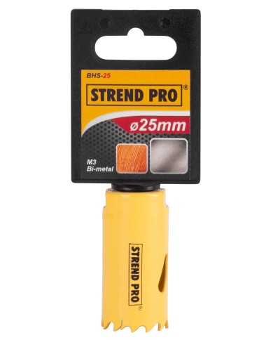 Vyrezávač Strend Pro BHS44, 25 mm, M3 Bi-metal, korunka do kovu, pílový
