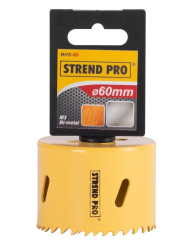 Vyrezávač Strend Pro BHS44, 60 mm, M3 Bi-metal, korunka do kovu, pílový