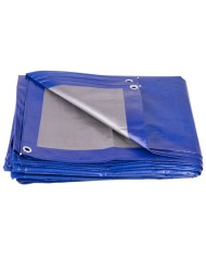 Plachta Tarpaulin Profi 4x5 m, 140 g/m, zakrývacia, modrá, s okami