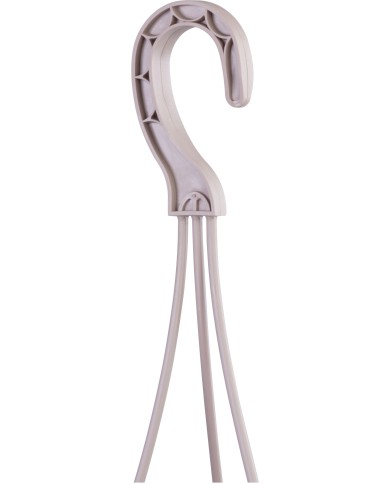 Kvetináč RATOLLA Round W 240, visiaci, mocca, s podložkou, závesný, s vešiakom