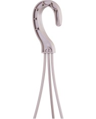 Kvetináč RATOLLA Round W 240, visiaci, mocca, s podložkou, závesný, s vešiakom