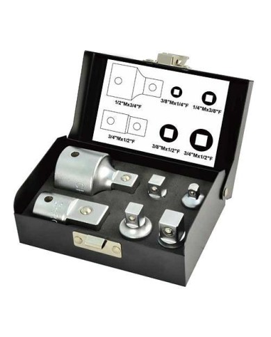 Sada hlavíc Whirlpower® 1616-0506, redukcie, 1/4"+3/8"+1/2"+3/4", 6 dielna