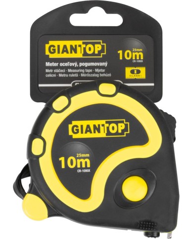 Meter GIANT CR-G16 CE 10 m, zvinovací, pogumovaný