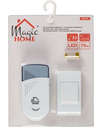 Zvonček Intelligent2, bezdrôtový, 23A, domový, 12V/DC
