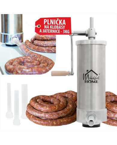 Plnička MagicHome SM206, na klobásy a jaternice, vertikálna, 3 kg, ručná