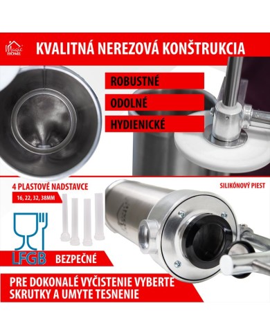 Plnička MagicHome SM206, na klobásy a jaternice, vertikálna, 3 kg, ručná