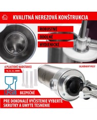 Plnička MagicHome SM206, na klobásy a jaternice, vertikálna, 3 kg, ručná