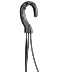 Kvetináč RATOLLA Round W 240, visiaci, hnedý, s podložkou, závesný, s vešiakom