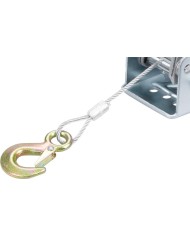Naviják Strend Pro HW-100-1350, račňový, ručný, oceľové lano L-10 m/5 mm, max. 1350 kg