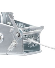 Naviják Strend Pro HW-100-1350, račňový, ručný, oceľové lano L-10 m/5 mm, max. 1350 kg