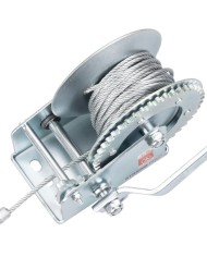 Naviják Strend Pro HW-100-800, račňový, ručný, oceľové lano L-10 m/4.8 mm, max. 800 kg