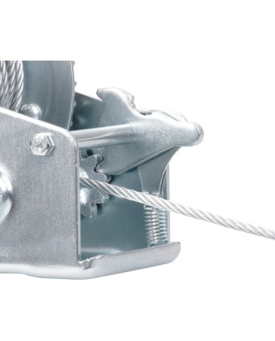 Naviják Strend Pro HW-100-800, račňový, ručný, oceľové lano L-10 m/4.8 mm, max. 800 kg