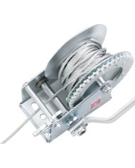 Naviják Strend Pro HW-100-400, račňový, ručný, oceľové lano L-8 m/4.5 mm, max. 400 kg