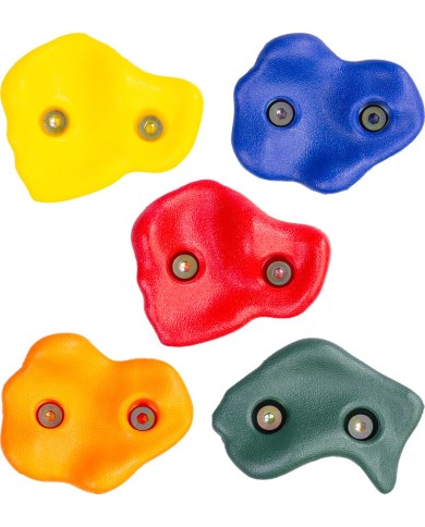 Kameň LEQ HARUKI, na lezenie, plastový, bal. 5 ks, farebné