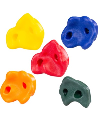 Kameň LEQ HARUKI, na lezenie, plastový, bal. 5 ks, farebné