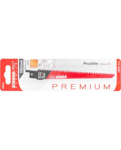 List do chvostovej píly Strend Pro SBW-242, 150/1.25 mm, wood, HCS, S644D