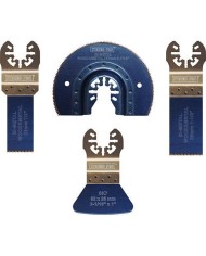 Sada nástrojov Strend Pro TAS-FW105 pílové listy, polkruh a škrabka do multibrúsky, Bi-metal, 4-dielna súprava