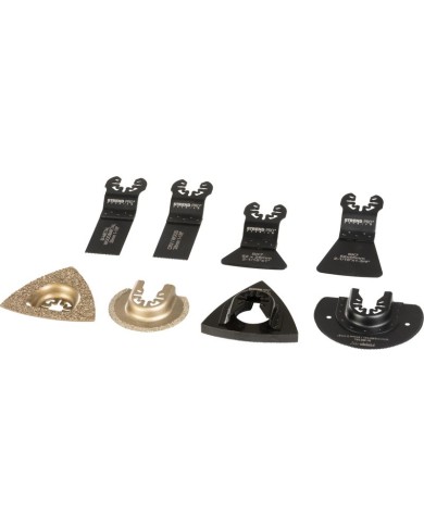 Sada nástrojov Strend Pro TAS-GP117 pílové listy, polkruhy a držiak do multibrúsky, 8-dielna