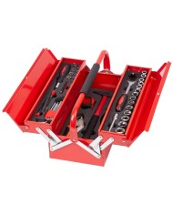 Sada náradia Strend Pro S264, 64 dielna, v kovovom kufri, 1/2"+1/4"