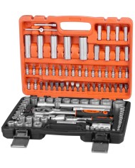 Sada náradia Strend Pro S210, 108 dielna, v kufri, 1/4"+1/2"