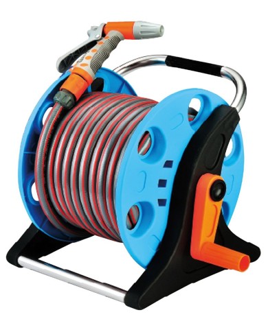 Navijač ST.2015A 1/2", Navíjač s hadicou, 20 m, pištoľ, spojky, držiak