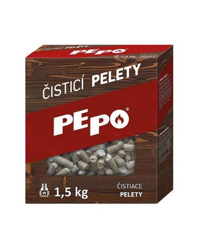 Pelety PE-PO® čistiace 1,5 kg, odstraňovač sadzí do dymovodu, kachlí, komína