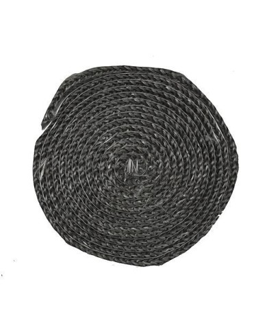 Šnúra sporáková Strend Pro, L-2.5 m, plochá 10 mm, tesniaca šnúra na sklo, na dvierka, na krby, na kachle, grafitová