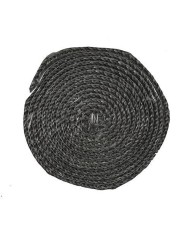 Šnúra sporáková Strend Pro, L-2.5 m, plochá 10 mm, tesniaca šnúra na sklo, na dvierka, na krby, na kachle, grafitová