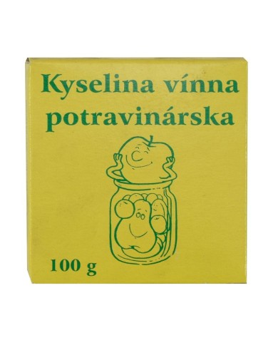 Kyselina vínna, potravinárska, 100 g