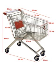 Vozík Racks DC70B nákupný, na kolieskach