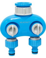 Rozbočovač AQUACRAFT® 550259, Premium, 2-way, Dual, záhradný, na hadicu ( Náhrada 256613 )